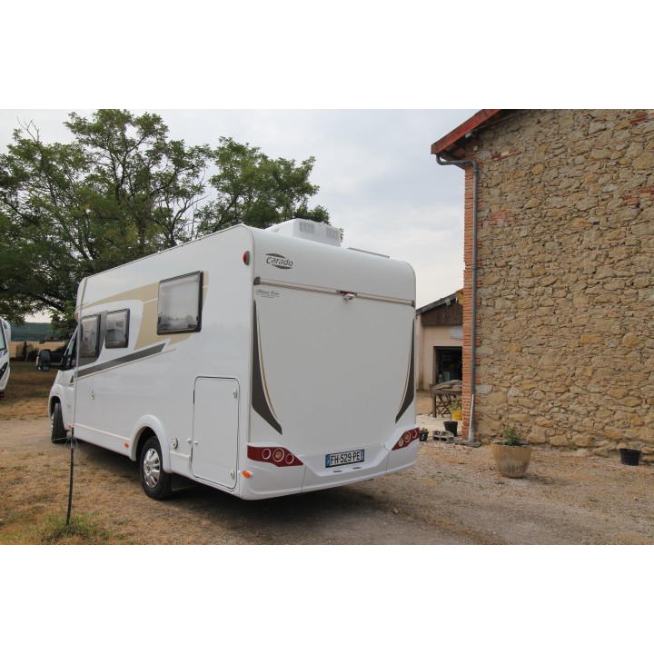 Carado T339 occasion avec clim cellule store TV satellite garanti 12 mois